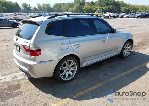 2008 BMW X3 3.0Si z USA, uszkodzony, nr VIN WBXPC93478WJ03551